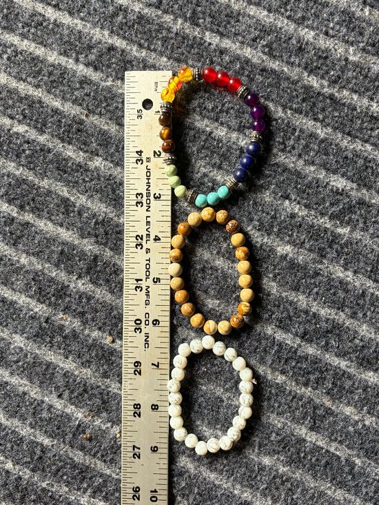 None Jewelry - Three Stone Bracelets 50g total weight